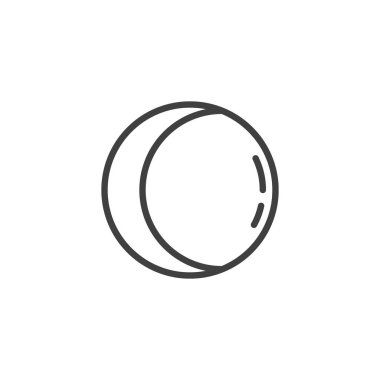 Azalan gibbous ay satırı simgesi