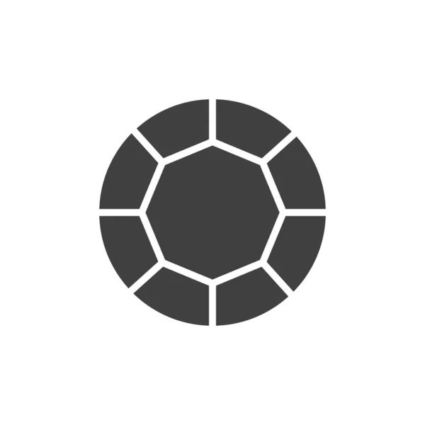 Round diamond vector icon — Stock Vector