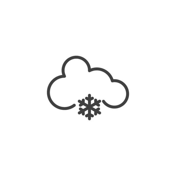 雪云线图标 — 图库矢量图片