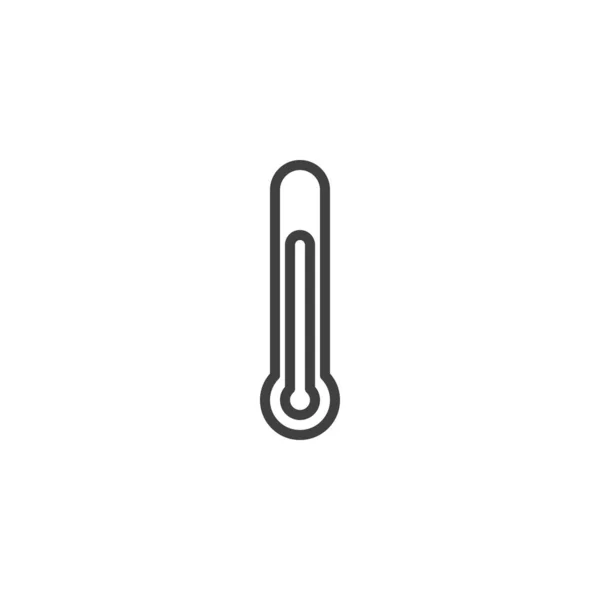 Thermometer-Zeilensymbol — Stockvektor