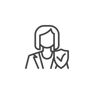 İşsiz sigorta vektör simgesi