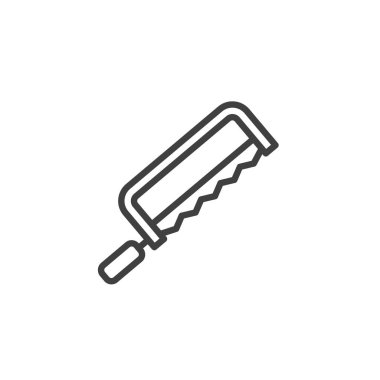 Metal testere çizgisi simgesi