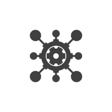 Proje yönetimi vektör simgesi