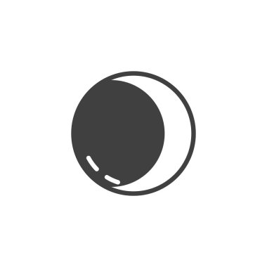 Ağda hilal vektör simgesi