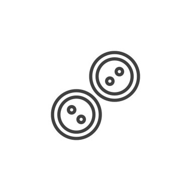 elbise düğme satırı simgesi