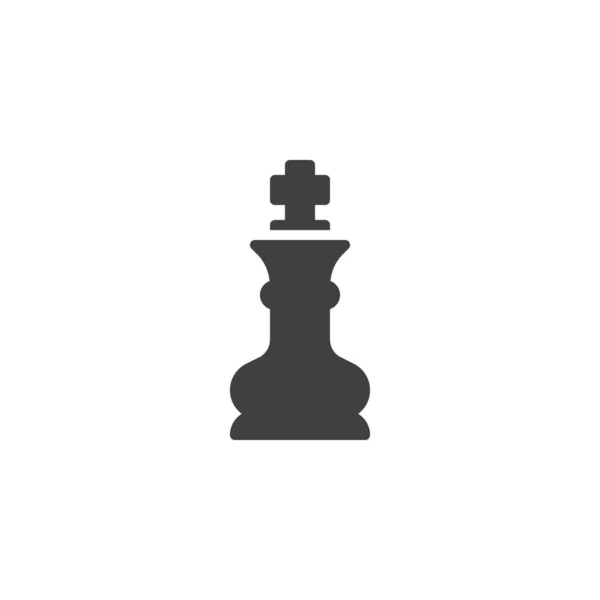 Chess king vector icon — Stock Vector