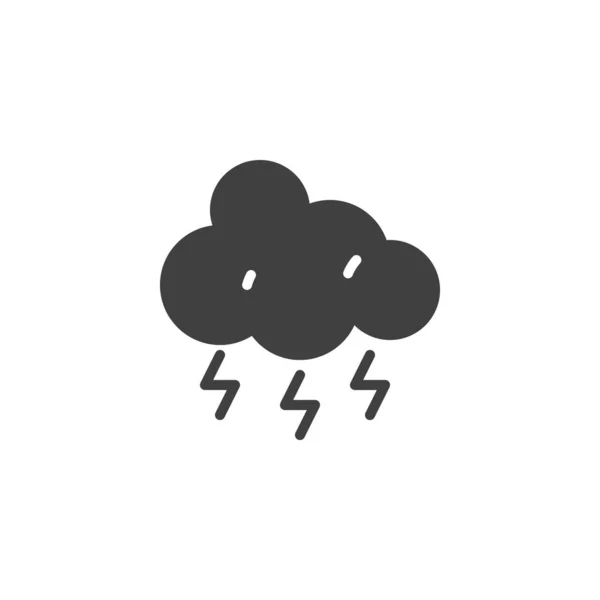 Lightning Cloud vektor ikon — Stock vektor