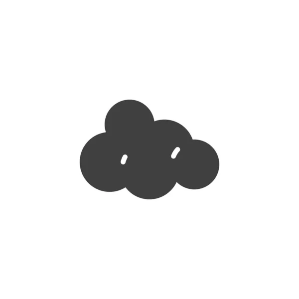 Ícone de vetor meteorológico nublado — Vetor de Stock