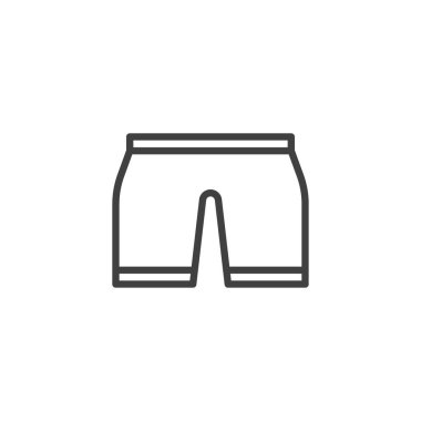 Erkek şort çizgi simgesi