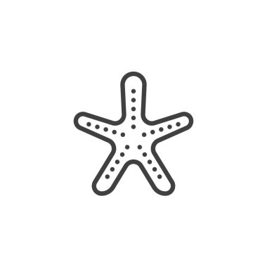 Denizyıldızı çizgi simgesi
