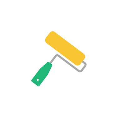 boya silindiri düz simgesi