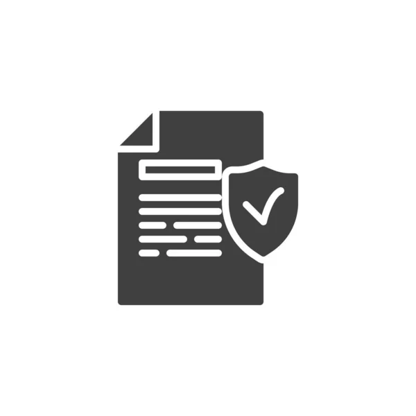 Icona vettoriale file documento protetto — Vettoriale Stock