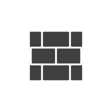 tuğla duvar vektör simgesi