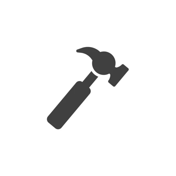 Garra martillo vector icono — Vector de stock