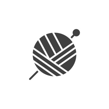 İplik vektör simgesi ile yuvarlak top