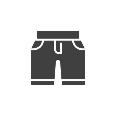 Kot şort vektör simgesi
