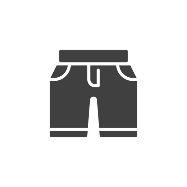 Denim shorts vector icon — Stock Vector