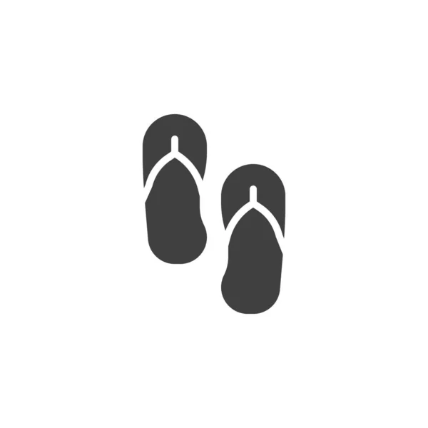 Flip flop vector pictogram — Stockvector