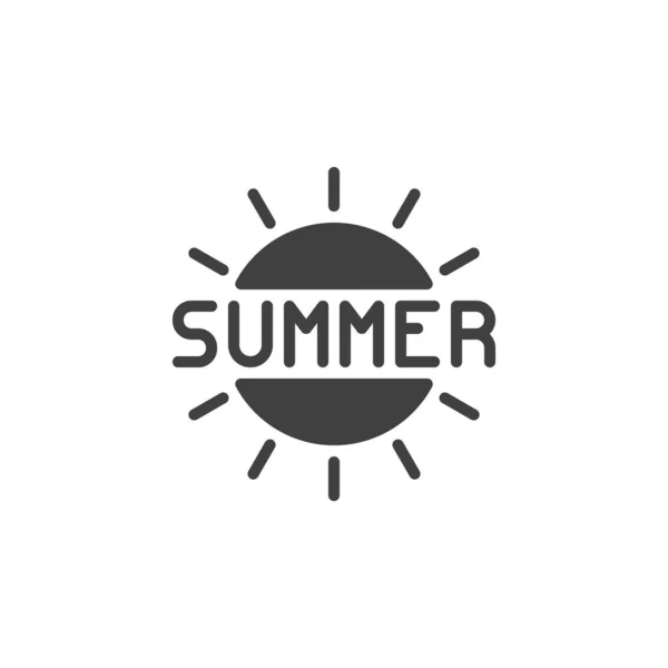 Sommer Schriftzug Vektor-Symbol — Stockvektor