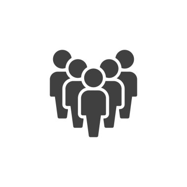 Kalabalık vektör simgesi