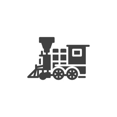 Retro tren vektör simgesi