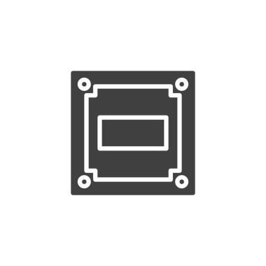 Cpu Devre kartı vektör simgesi
