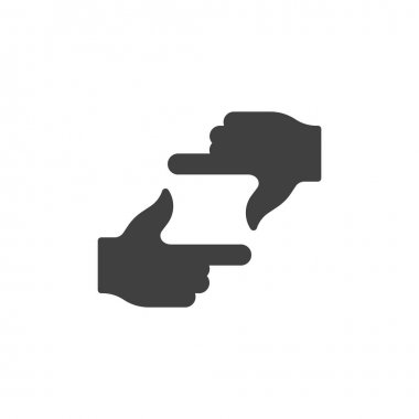 Çerçeveleme elleri vektör simgesi