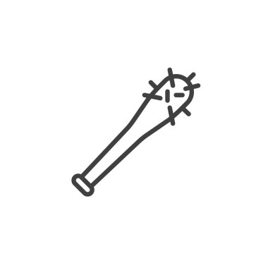 Dikenli yarasa çizgi simgesi