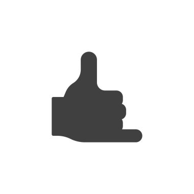 El arama hareketi vektör simgesi