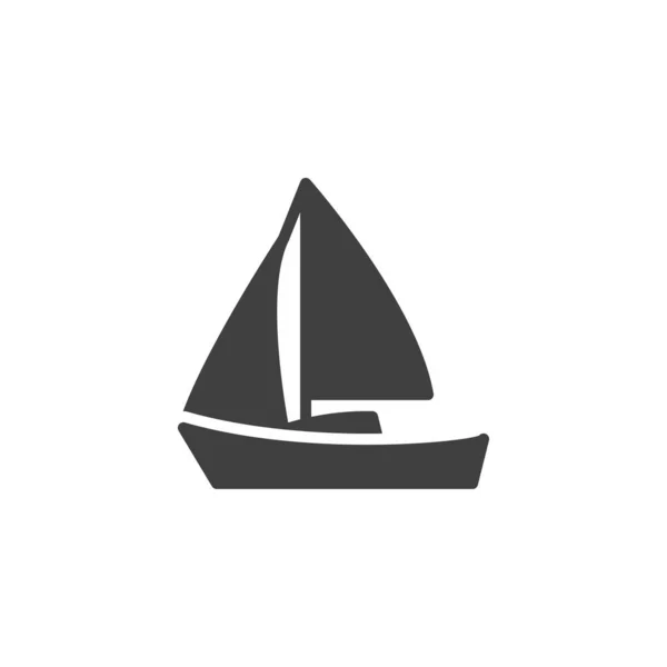 Vectoricoon zeilboot — Stockvector