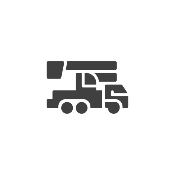 Ícone de vetor de caminhão de serviço — Vetor de Stock
