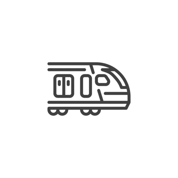 Icono de línea de tren de alta velocidad — Vector de stock