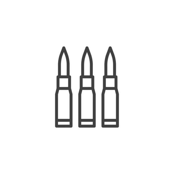 Three bullets line icon — Stock Vector