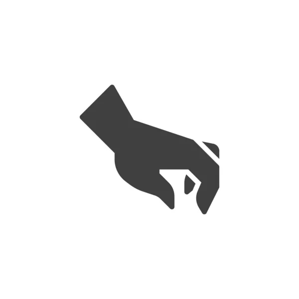 Escolhendo mão ícone vetor gesto — Vetor de Stock
