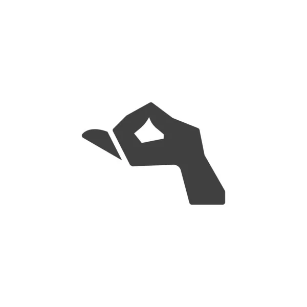 Gyan Mudra Hand Geste Vektorsymbol — Stockvektor