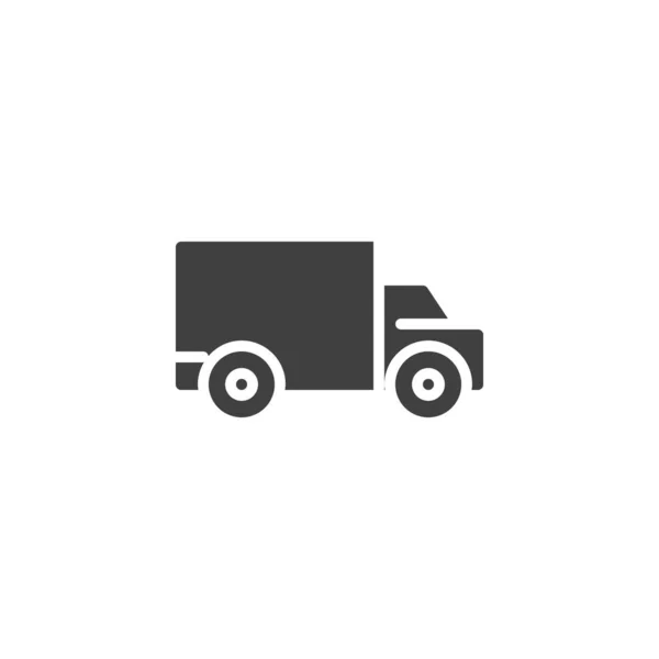 Moving, shipping truck vector icon — Stock Vector