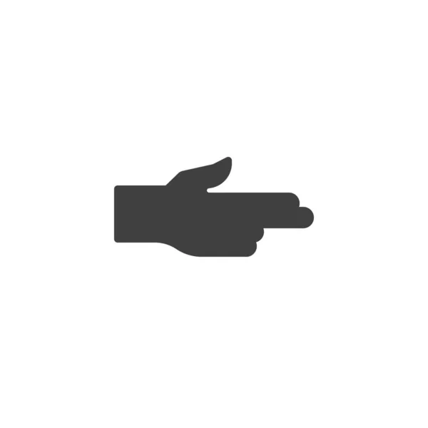 Ruční natáčení pistole, ikona vektoru gesta — Stockový vektor