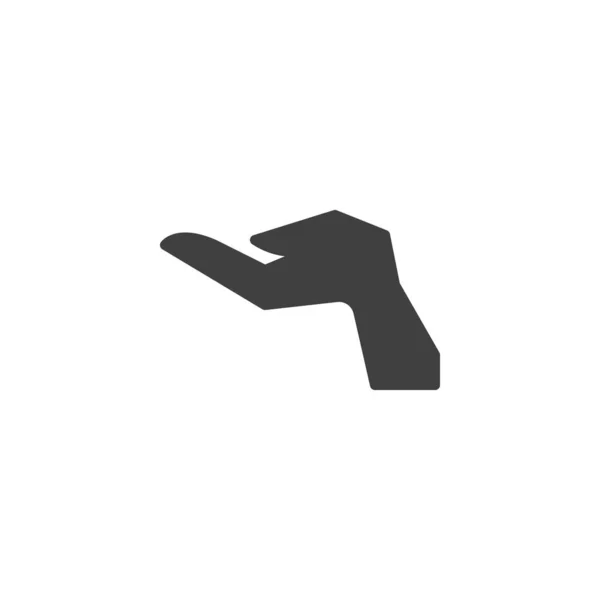 Open-Hand-Vektorsymbol — Stockvektor