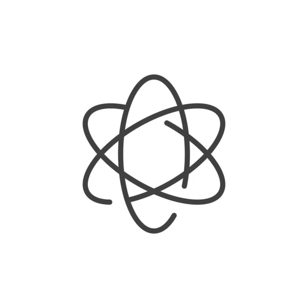 Atom linia ikona — Wektor stockowy