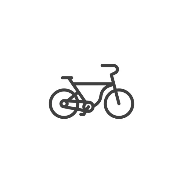 Icône de ligne de vélo — Image vectorielle