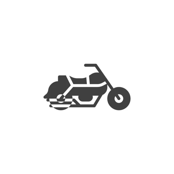 Icono de vector de motocicleta — Vector de stock