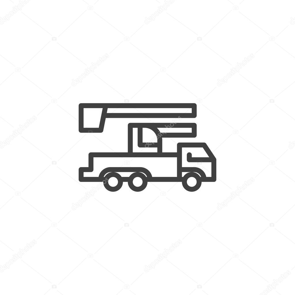 Service Truck line icon