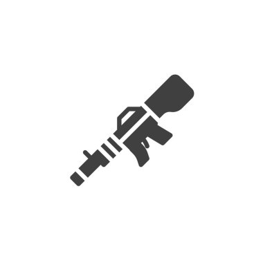 makineli tüfek vektör simgesi