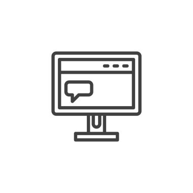 Web sitesi yorum satırı simgesiyle izleme