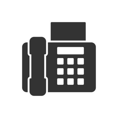 Office faks makinesi vektör simgesi