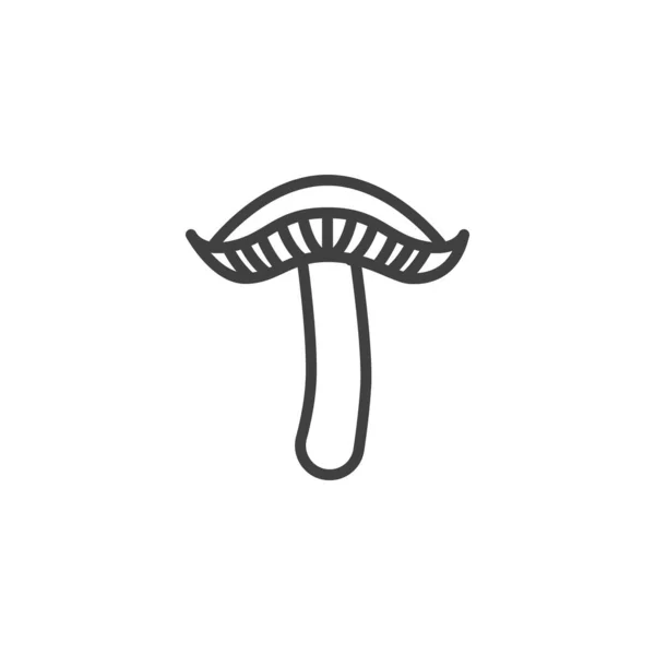 Russula svamp linje ikon — Stock vektor