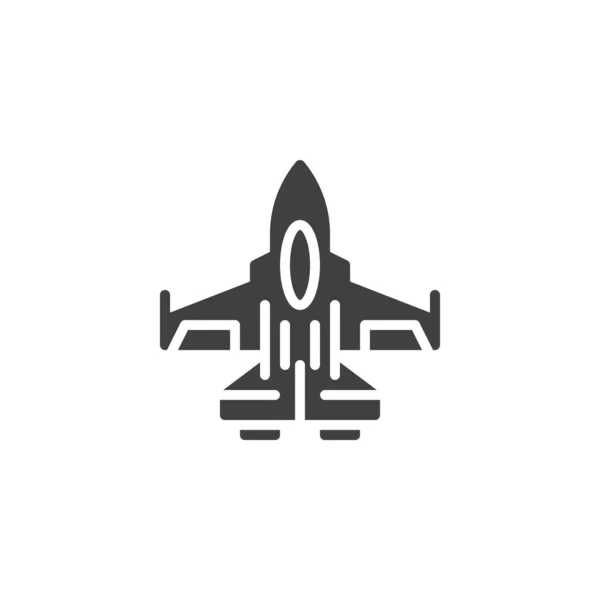 Fighter Jet wektor ikona — Wektor stockowy