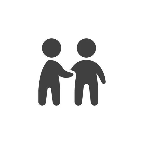 Parceria Handshake vetor ícone — Vetor de Stock