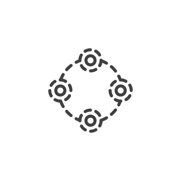 Netzwerkanschluss-Symbol — Stockvektor
