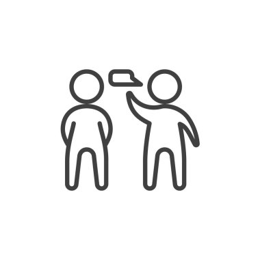 Konuşan kişiler satır simgesi